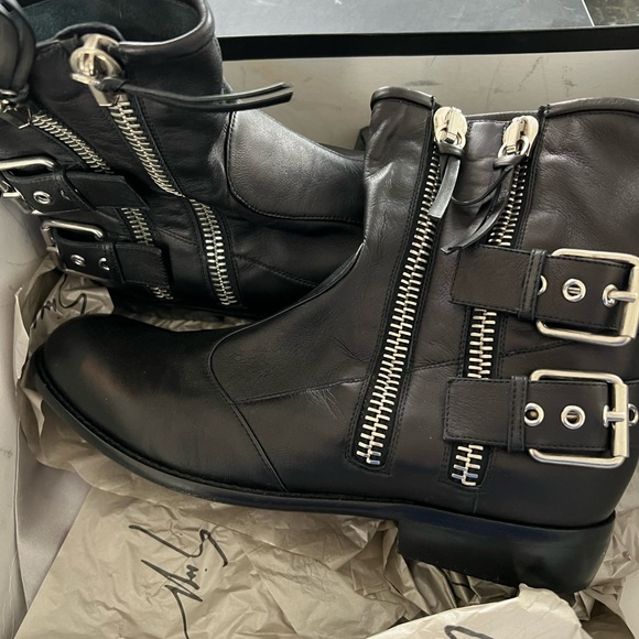 Giuseppe Zanotti Men's Morrison Multi-zipper Black BOOTS US 12 - Picture 1 of 4